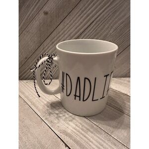 NEW! #DADLIFE White and Black Coffee Mug Cup 16 oz